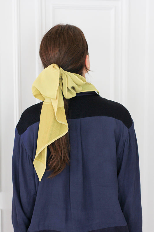 The Silk Scarf in Chartreuse