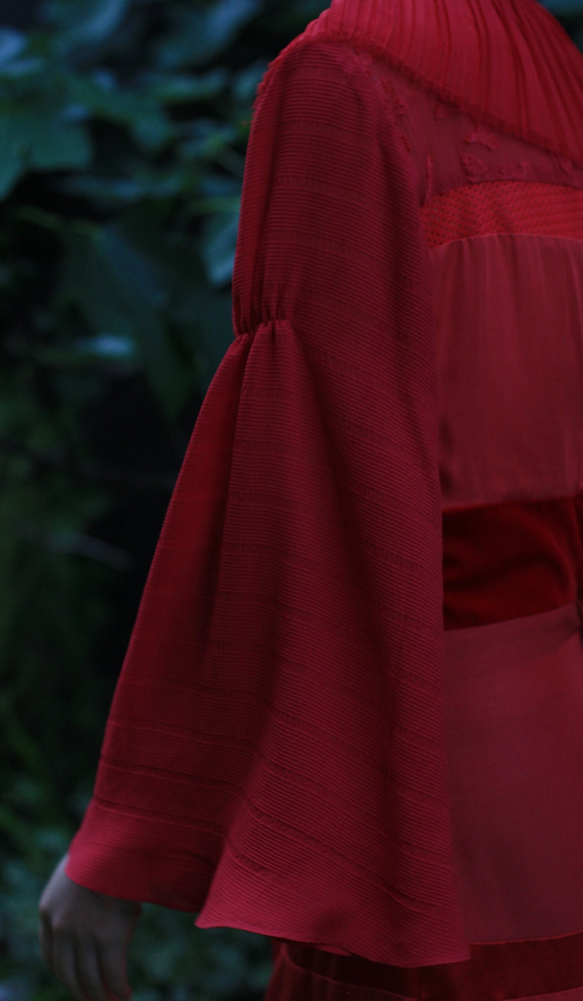 Size Extra Small, Ethically Made, Mini Cocktail Dress with Long Sleeves and Pleated Collar