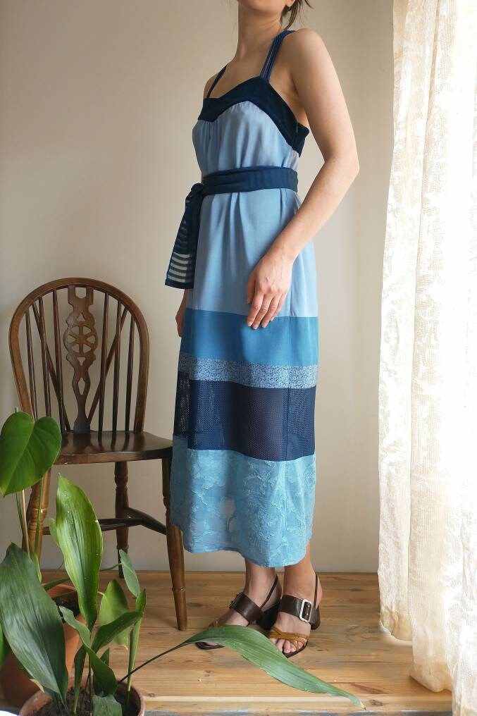 Size Medium, Handmade, Midi Summer Sleeveless Slip Dress