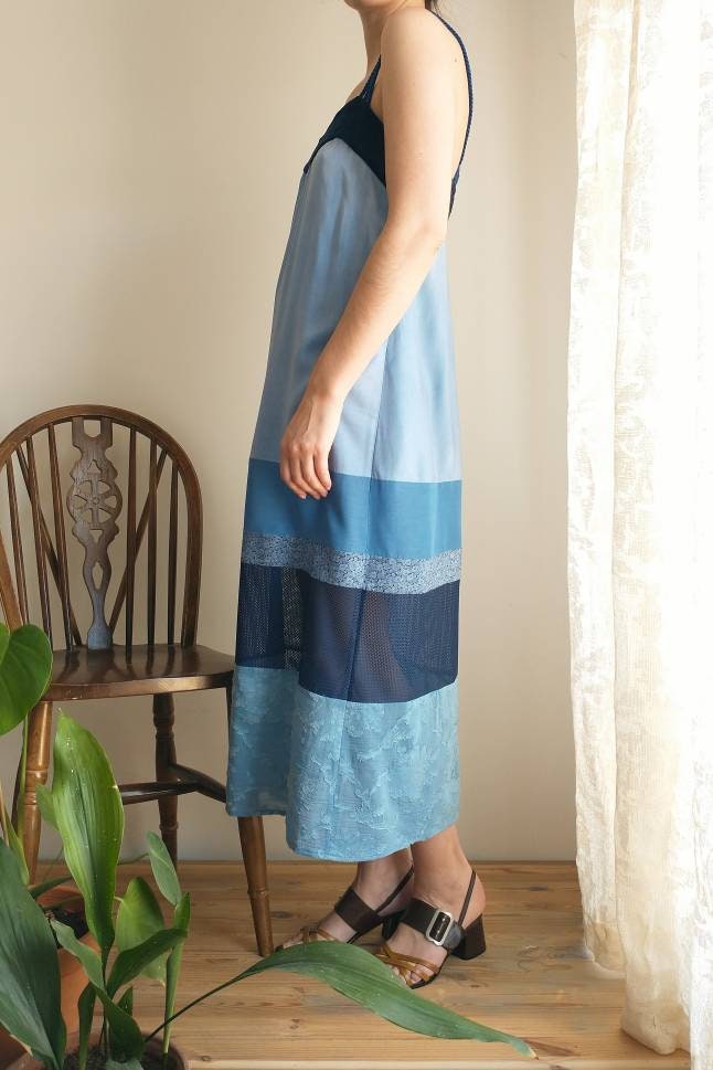 Size Medium, Handmade, Midi Summer Sleeveless Slip Dress