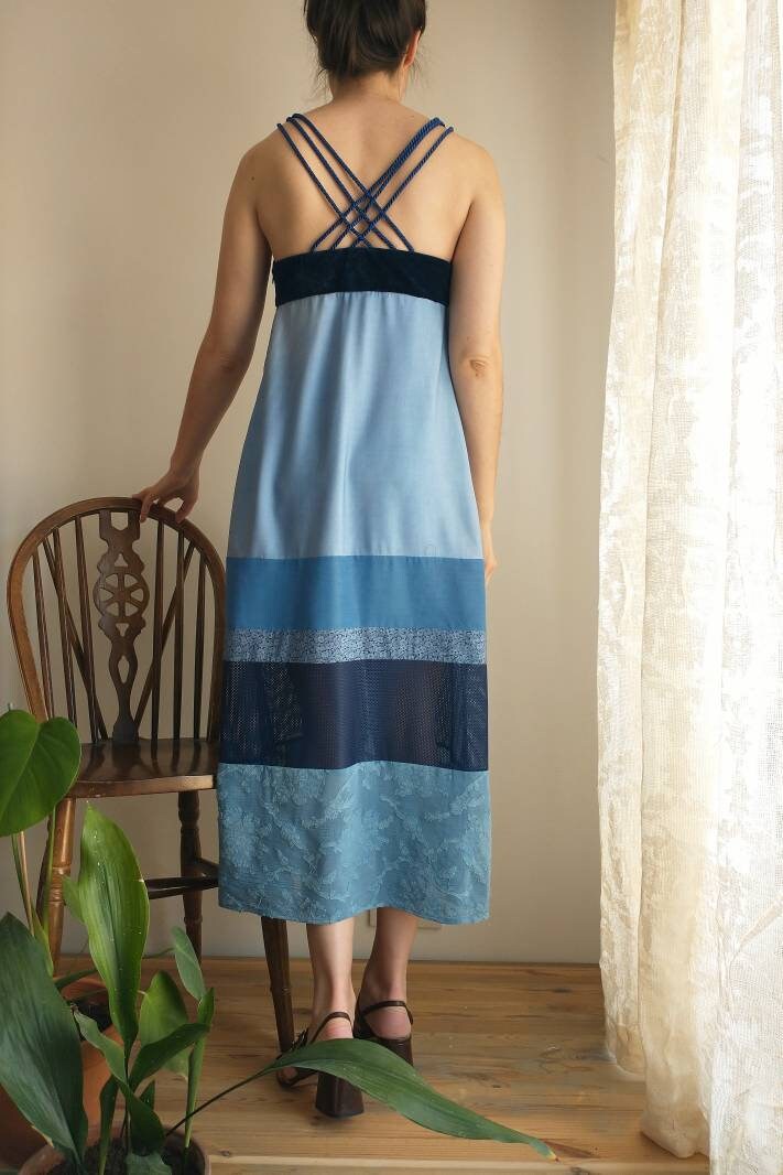 Size Medium, Handmade, Midi Summer Sleeveless Slip Dress