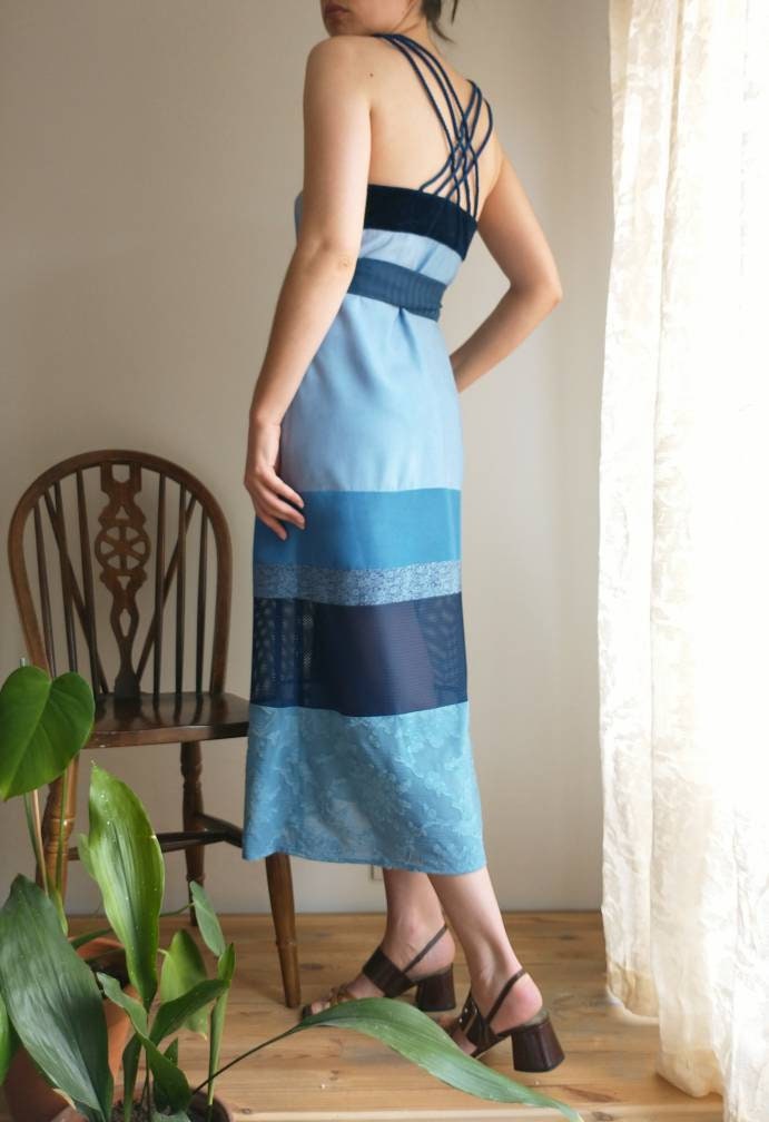 Size Medium, Handmade, Midi Summer Sleeveless Slip Dress