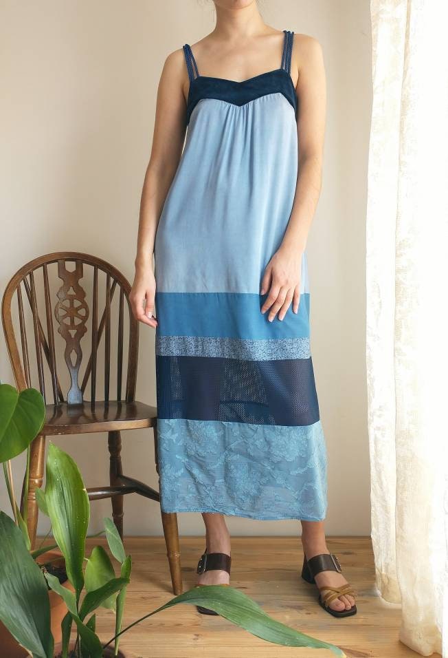 Size Medium, Handmade, Midi Summer Sleeveless Slip Dress