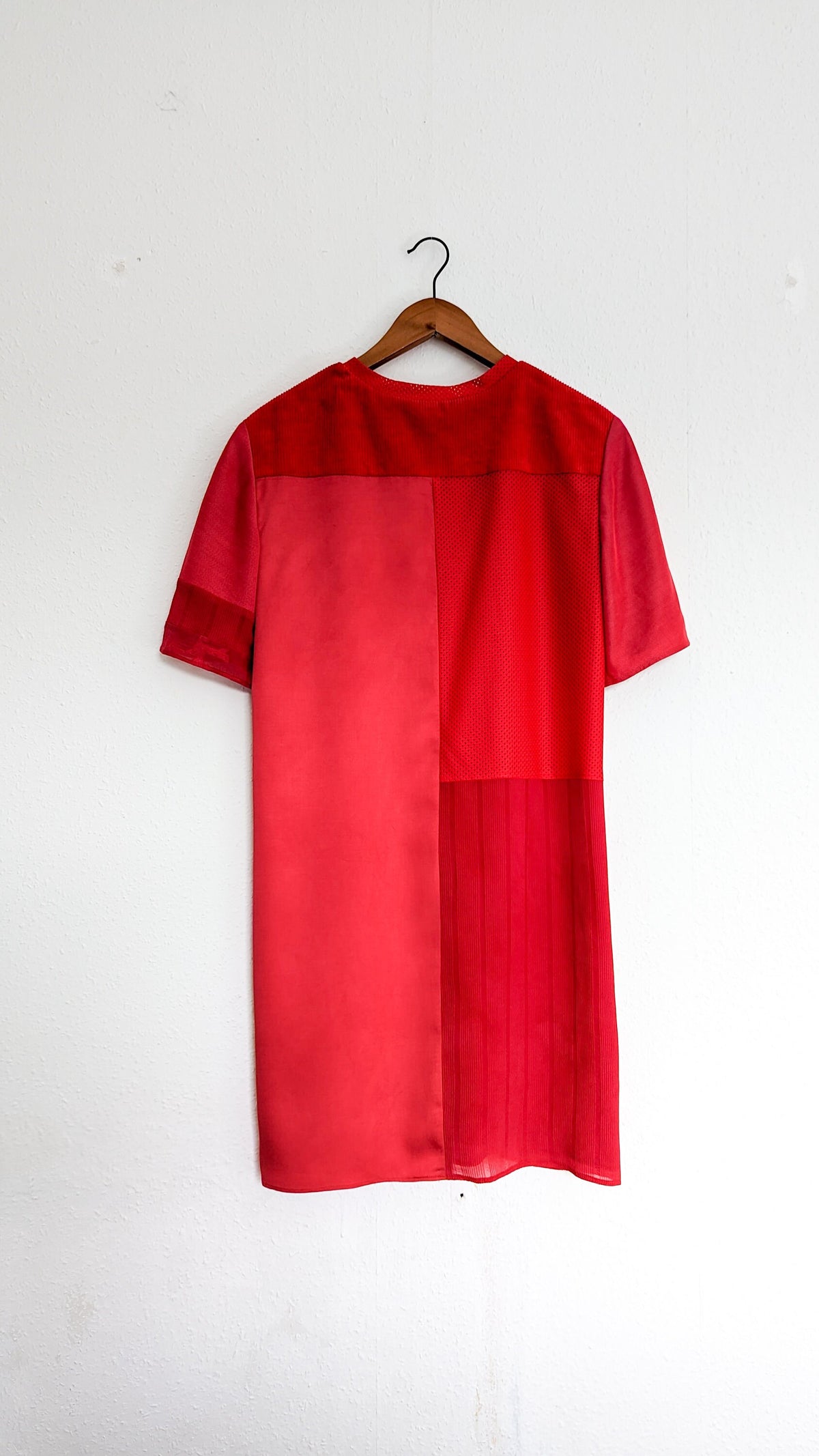 Bamboo and Silk Mini Dress Loose Fit with Short T-Shirt Sleeves Size M