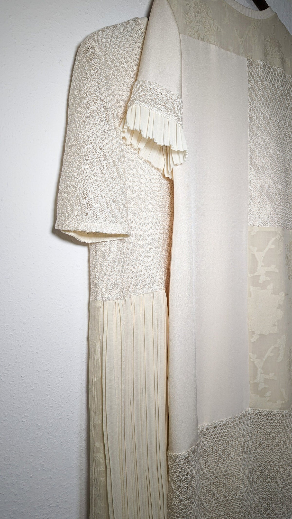 Vanilla bamboo and silk mini dress